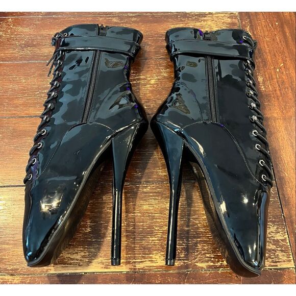 WonderHeel Womens Padlocks Ballet Boots -10.5 - Picture 3 of 8